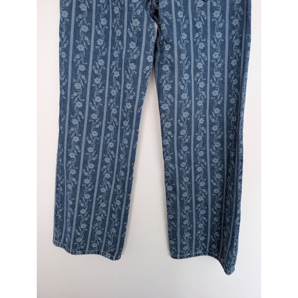 We the Free FP Tennessee Low Rise Boyfriend Jeans Sz 29 Faded Floral Stripe - Picture 12 of 16